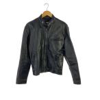 AMERICAN NOSTALGIA◆シングルライダースジャケット/L/レザー/BLK