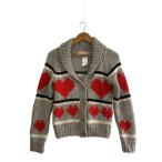 ショッピングカウチン manielle/ハートカウチン/ウール/グレー/総柄/19F0801