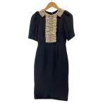 ショッピングGABBANA DOLCE&GABBANA◆半袖ワンピース/36/レーヨン/ブラック//