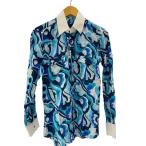 DOLCE&GABBANA◆長袖シャツ/38/リネン/BLU