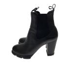 ショッピングPRADA PRADA◆サイドゴアブーツ/36.5/BLK/レザー