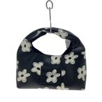 MARC JACOBS◆THE DAISY MINI SACK BAG/ハンドバッグ/レザー/BLK/花柄