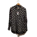 TOKIO KUMAGAI◆長袖シャツ/M/レーヨン/BLK/総柄/c-os-168