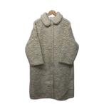 ZARA◆コート/M/ポリエステル/WHT/無地/3920/102/712