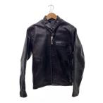 ショッピングschott Schott◆シングルライダースジャケット/36/レザー/BLK/無地/641