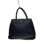 ショッピングPRADA PRADA◆ハンドバッグ/ナイロン/BLK/無地