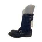 RUDE GALLERY BLACK REBEL◆エンジニアブーツ/M/BLK/スウェード