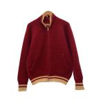 ショッピングカウチン burden◆90s/カウチンニット・セーター/M/ウール/レッド/タイ製/YKK//