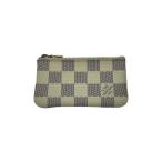 ショッピングダミエ LOUIS VUITTON◆ポシェット・クレ_ダミエ・アズール/チェーン付コインケース/変色有/白/ホワイト/N62659