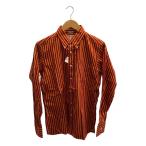 ショッピングINDIVIDUALIZED individualized shirts◆長袖ボタンダウンシャツ/15.5/レッド×イエロー/ストライプ/USA製