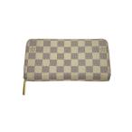 ショッピングダミエ LOUIS VUITTON◆ジッピー・ウォレット_ダミエ・アズール/PVC/WHT/レディース