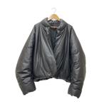 YEEZY GAP ENGINEERED BY BALENCIAGA◆round jacket coated black/中綿ラウンドジャケット/M/コットン/ブラック/黒