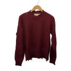 MARNI◆ニット・セーター(薄手)/44/コットン/ボルドー/GCMG0210A0