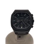 WIRED◆クォーツ腕時計/アナログ/ステンレス/BLK/BLK/SS/VD54-KNH0