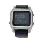 NIXON◆腕時計/デジタル/ラバー/BLK/BLK