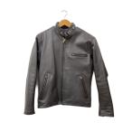 ショッピングschott Schott◆シングルライダースジャケット/38/レザー/BRW/無地/641