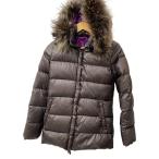 DUVETICA◆ロングダウンジャケット/38/ナイロン/BRW/無地/MFG-1001R