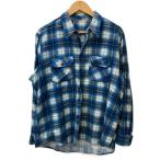 ショッピングネルシャツ ネルシャツ/--/コットン/BLU/チェック/80s