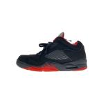 NIKE◆AIR JORDAN 5 RETRO LOW/エアジョーダンレトロロー/ブラック/819171-001/27.5c