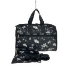 LESPORTSAC◆ボストンバッグ/--/BLK/花柄