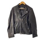 Schott◆ダブルライダースジャケット/L/羊革/BLK/3191070