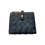 ショッピングbottega BOTTEGA VENETA◆2つ折り財布/レザー/BLK/レディース