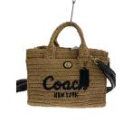 COACH◆カゴバッグ/ハンドバッグ/--/BEG/CAM62