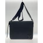 LOUIS VUITTON◆テイクオフ・メッセンジャー_LVアエログラム/メッセンジャーバッグ/M57080/ブラック