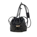 DIESEL◆SCRUNCH-D BUCKET/バケットバッグ/Dロゴ/ブラック