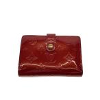 ショッピングヴェルニ LOUIS VUITTON◆ポルト・フォイユ・ヴィエノワ_モノグラム・ヴェルニ/エナメル/RED/レディース
