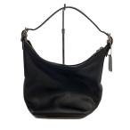 COACH◆ショルダーバッグ/レザー/BLK/9823