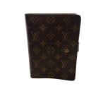 LOUIS VUITTON* Agenda MM_ монограмма * парусина / кожа /BRW/ мужской //