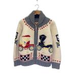 ショッピングカウチン 60s頃/カウチンセーター/カークラブ/クラシックカー/アイボリー/グレー/TALON