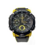 CASIO◆クォーツ腕時計・G-SHOCK/デジアナ/ブラック/イエロー/GA-2000-1A9JF