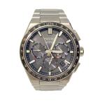 SEIKO◆ASTRON/GPSソーラー腕時計/アナログ/チタン/BLK/SLV/チタン/SBXC111/5X53-0BR0//