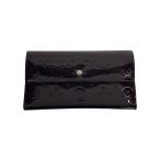 ショッピングヴェルニ LOUIS VUITTON◆ポルト・フォイユ・インターナショナルNM_モノグラム・ヴェルニ_BRD/エナメル/BRD/レディース