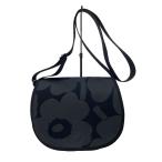 marimekko◆トートバッグ/pieni unikko salli wx/キャンバス/GRY/花柄/マリメッコ