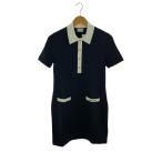 MONCLER◆半袖ワンピース/XS/コットン/ブラック/C-SCOM-23-44208/モンクレール//