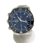 EDOX◆自動巻腕時計/アナログ/ステンレス/ネイビー/シルバー/SS/01114/エドックス//