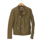 nonnative◆シングルライダースジャケット/2/レザー/BEG/無地/NN-J3005/ベージュ//