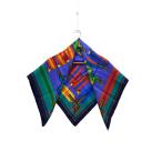 HERMES◆カレ90「les Sangles」/スカーフ/ストール/シルク/ネイビー/総柄/レディース/エルメス