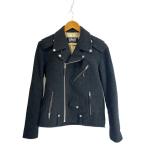 ショッピングschott Schott◆ダブルライダースジャケット/38/ウール/BLK/無地/M43103//