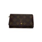 ショッピングモノグラム LOUIS VUITTON◆1)ポルト・モネ・ビエ・トレゾール_モノグラム・キャンバス_BRW/PVC/BRW/モノグラム/メンズ