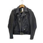 ショッピングタグ Schott◆ONESTAR/サボテンタグ復刻/ステアハイド/ダブルライダースジャケット/32/BLK/613N//