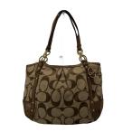 COACH◆トートバッグ_シグネチャー_総柄/キャンバス/KHK/総柄