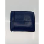 ショッピングbottega BOTTEGA VENETA◆2つ折り財布/レザー/NVY/無地/メンズ//