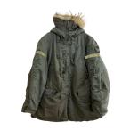 ショッピングFORCE U.S.AIR FORCE◆ミリタリージャケット/L/ナイロン/GRN/無地