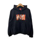 DIESEL◆パーカー/L/コットン/BLK/A12531