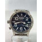 ショッピングnixon NIXON◆クォーツ腕時計/ニクソン/アナログ/ステンレス/BLK/SLV/THE51-30