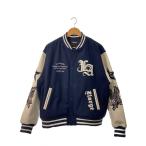 X-LARGE◆スタジャン/L/エクストララージ/ウール/NVY/101254021004/ネイビー/紺/